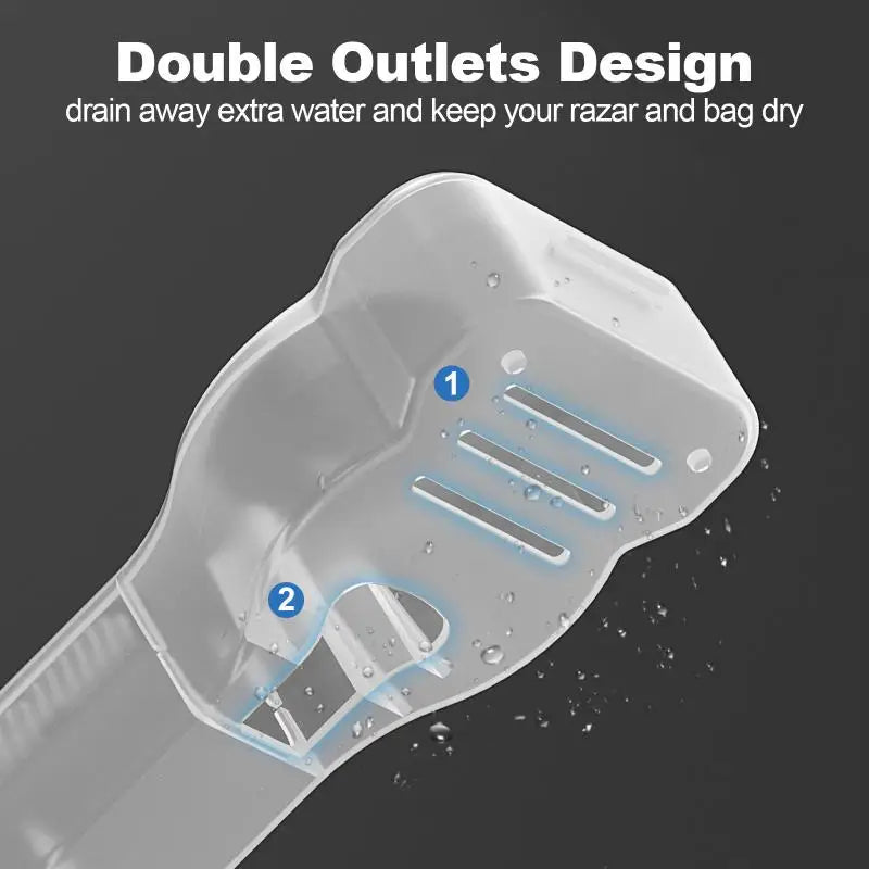 Transparent Razor Storage Box – Portable Travel Shaver Case Razor Storage Case Qst