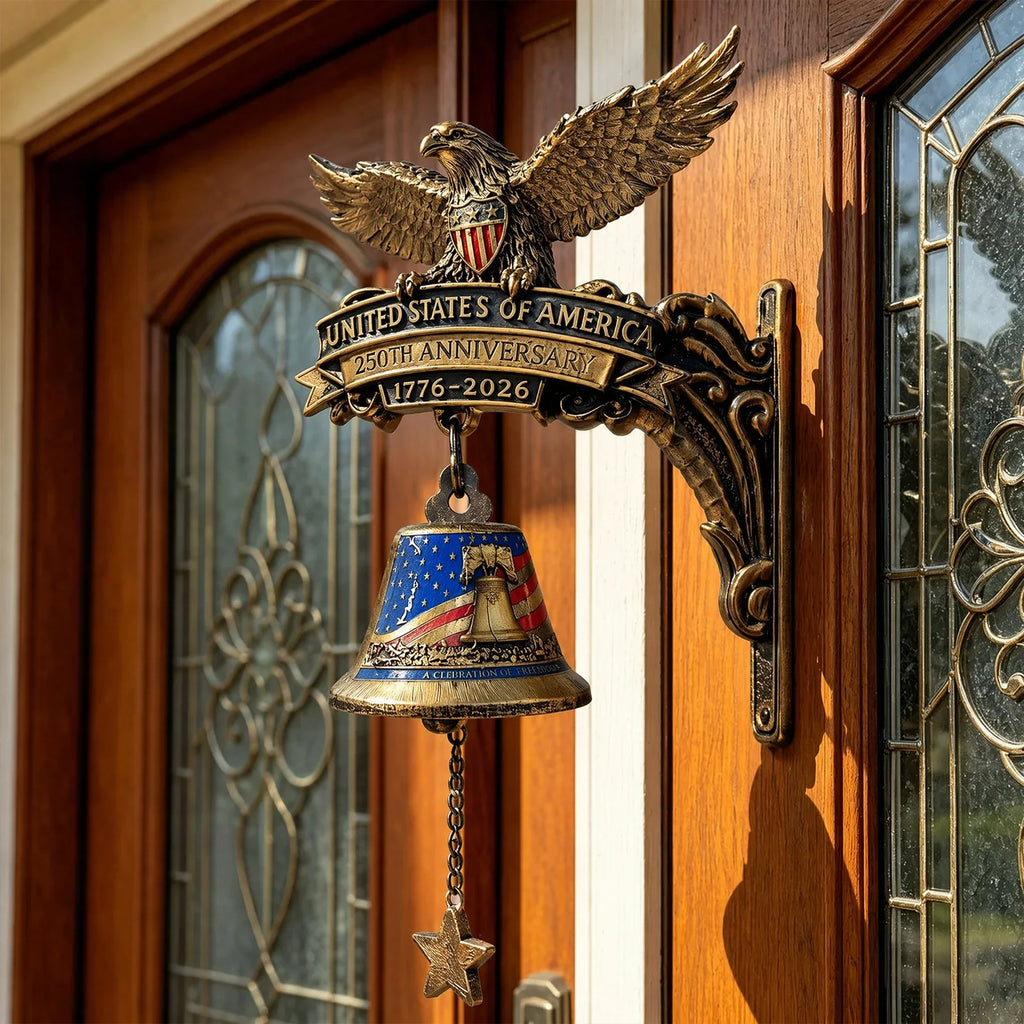 Eagle 250th Anniversary Commemorative Doorbell 1776–2026 Decorative Wall Bell Qme