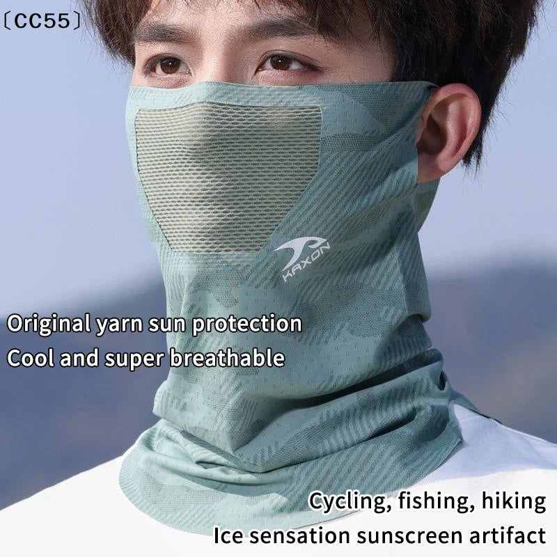 Ice Silk UV Face & Neck Mask – Cooling Outdoor Sun Cover Sun Protection Mask Qst