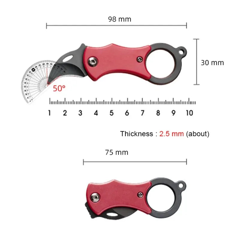 Mini Folding Kitchen Knife – Stainless Steel Utility Chef Blade Folding Kitchen Knife Qst
