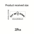 Funny "PUT ME DOWN" Toilet Vinyl Removable Decal Sticker Vinyl Wall Decal Qme 2Pcs