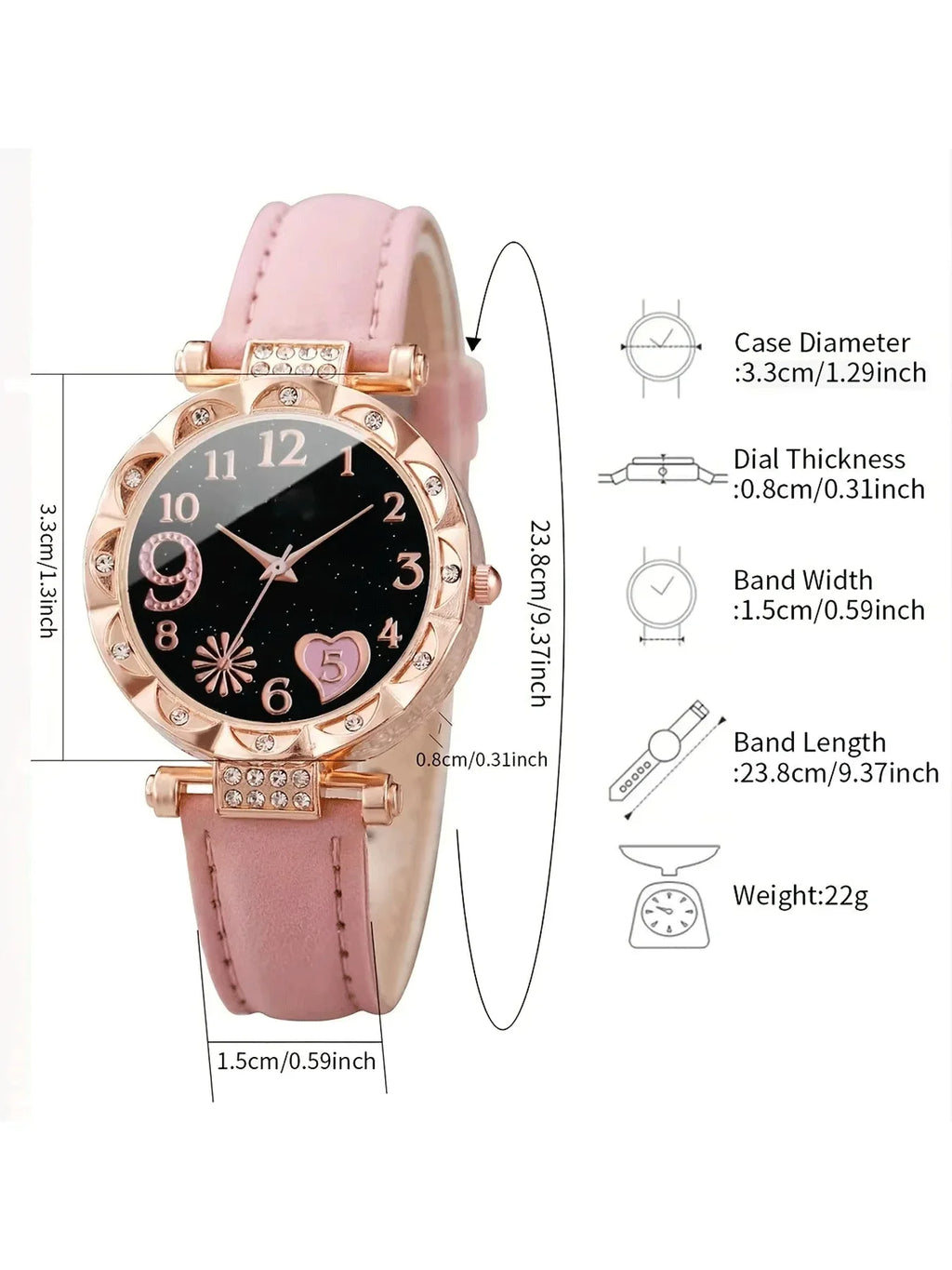 2-Piece Women's Fashion Watch Set – Versatile & Stylish Women's Watch Set Qme