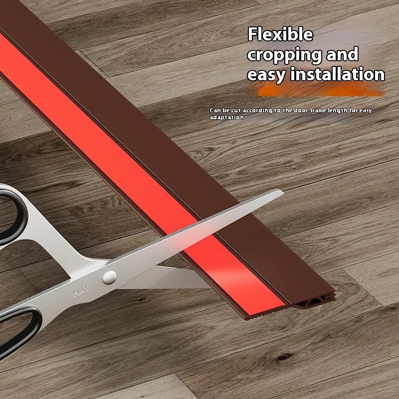 TPE Door Bottom Seal Strip Self-Adhesive Weather Stripping 1M Door Weather Stripping Qme