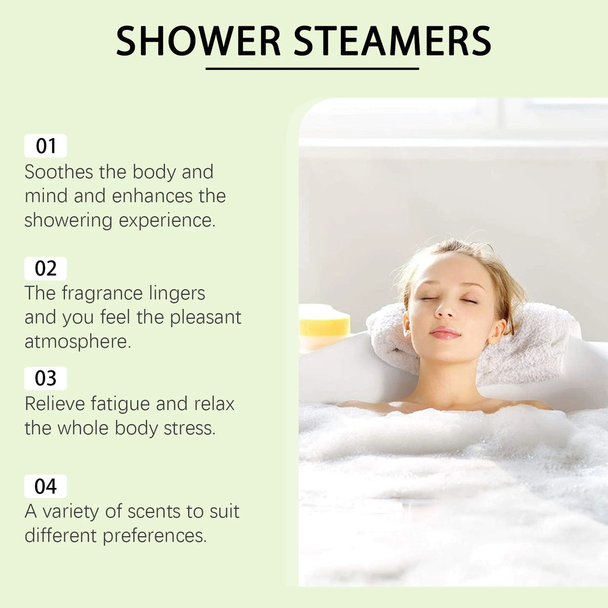OceAura 6-Pack Aromatherapy Shower Steamers – Spa Gift Set Shower Steamers Qst