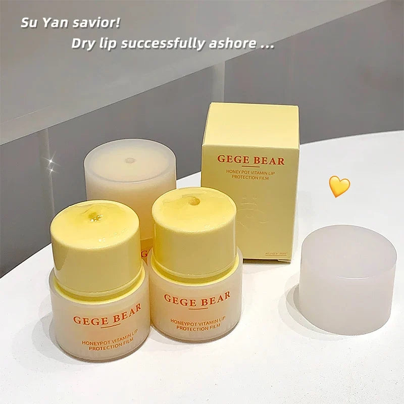 Gege Bear Honey Pot Vitamin Lip Mask – Moisturizing Lip Balm Vitamin Lip Mask Qme
