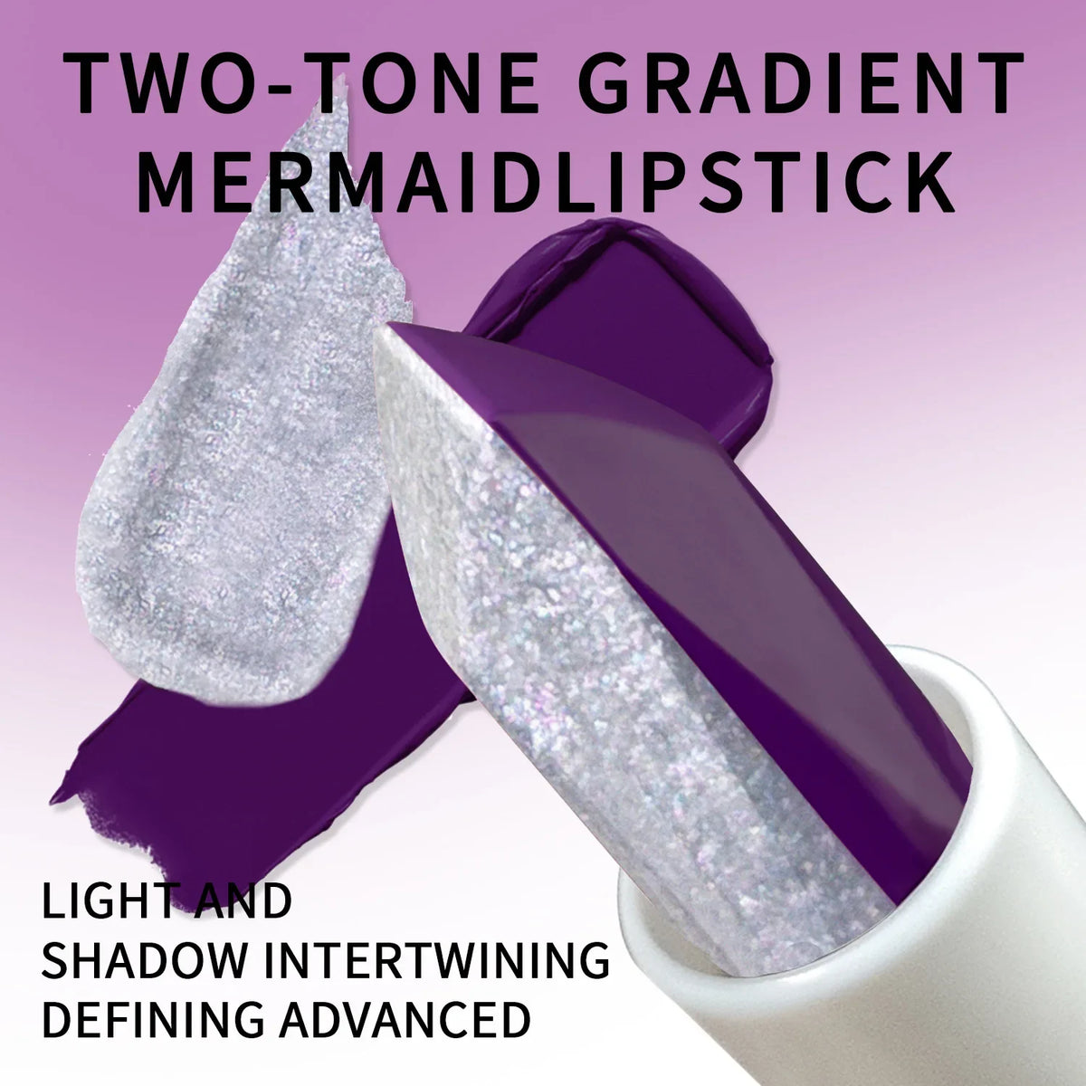 JUJU DREAM Two-Tone Split Lipstick – Glitter & Matte Dual Split Lipstick Qme