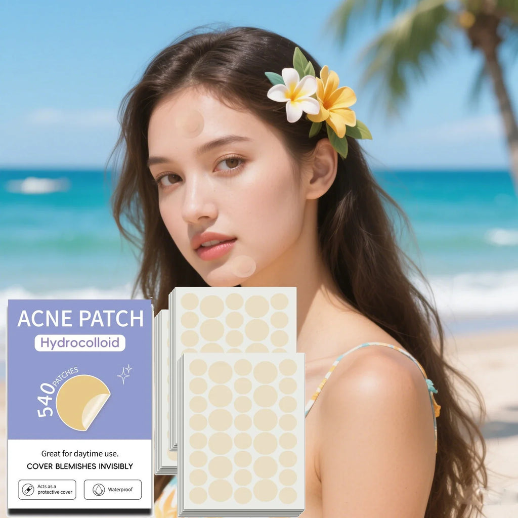 Hydrocolloid Pimple Patches Mixed Sizes – Circle Star Heart Pimple Patches Qme