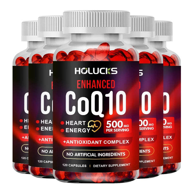 Liposomal CoQ10 with Citrus Bergamot & Grape Seed – 120ct CoQ10 Supplement Qst 5BOX 120pcs Hot Sale