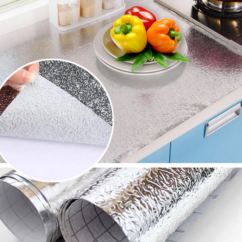 PVC Waterproof Metal Peel & Stick Decal Wallpaper | 10 Colors Peel & Stick Wallpaper Qme