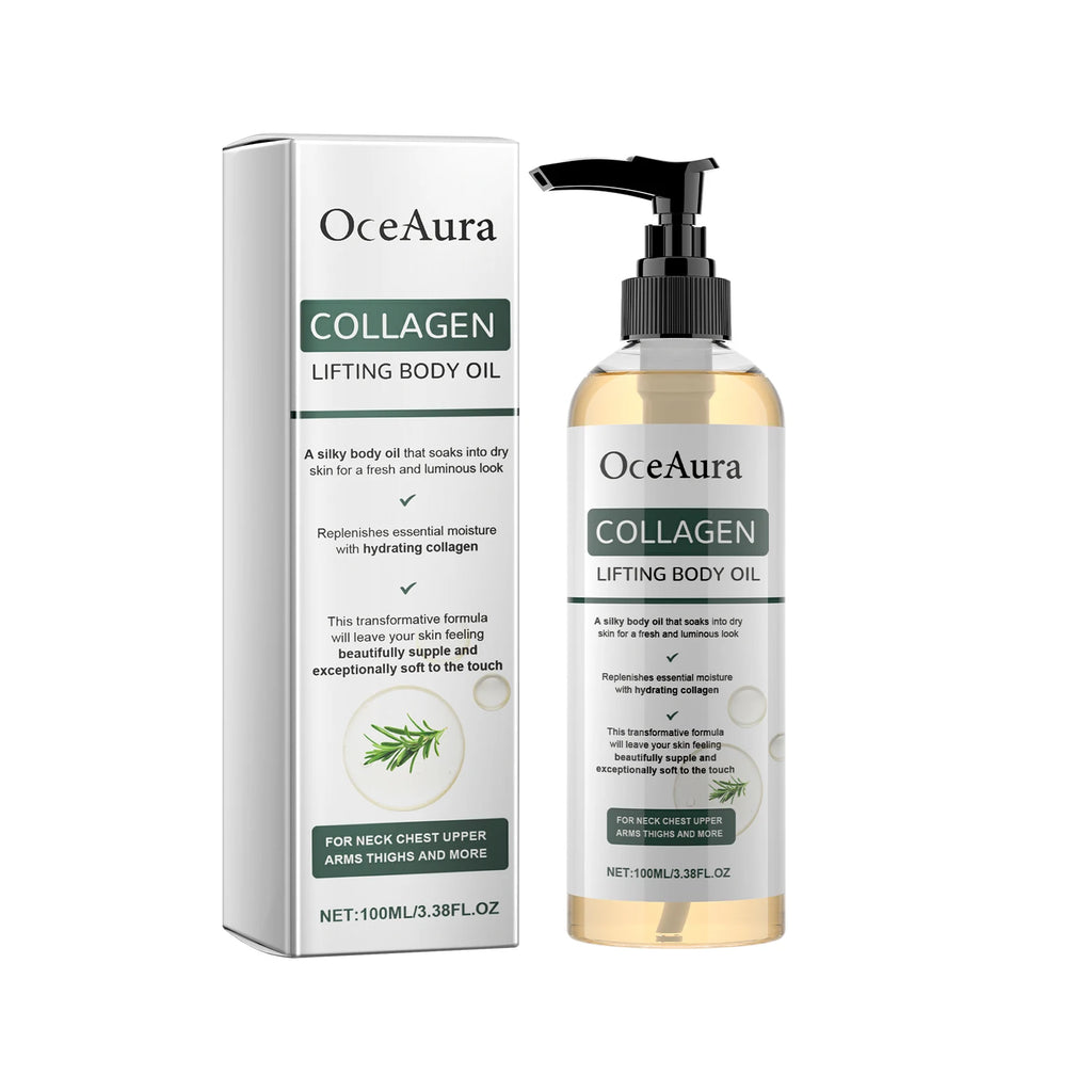 OceAura Collagen Body Oil – Firming & Moisturizing Rosemary Firming Body Oil Qst 100ml Boxed