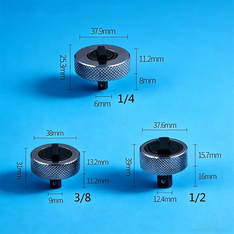 Ratchet Socket Adapter Set – 1/4" 3/8" 1/2" Drive CR-V Steel Socket Adapter Set Qst