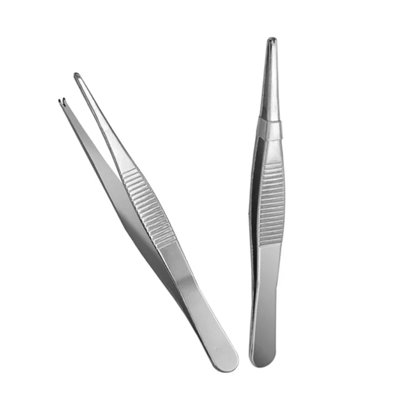 Professional Straight Stainless Steel Tweezers & Thumb Forceps Precision Tweezers Qme