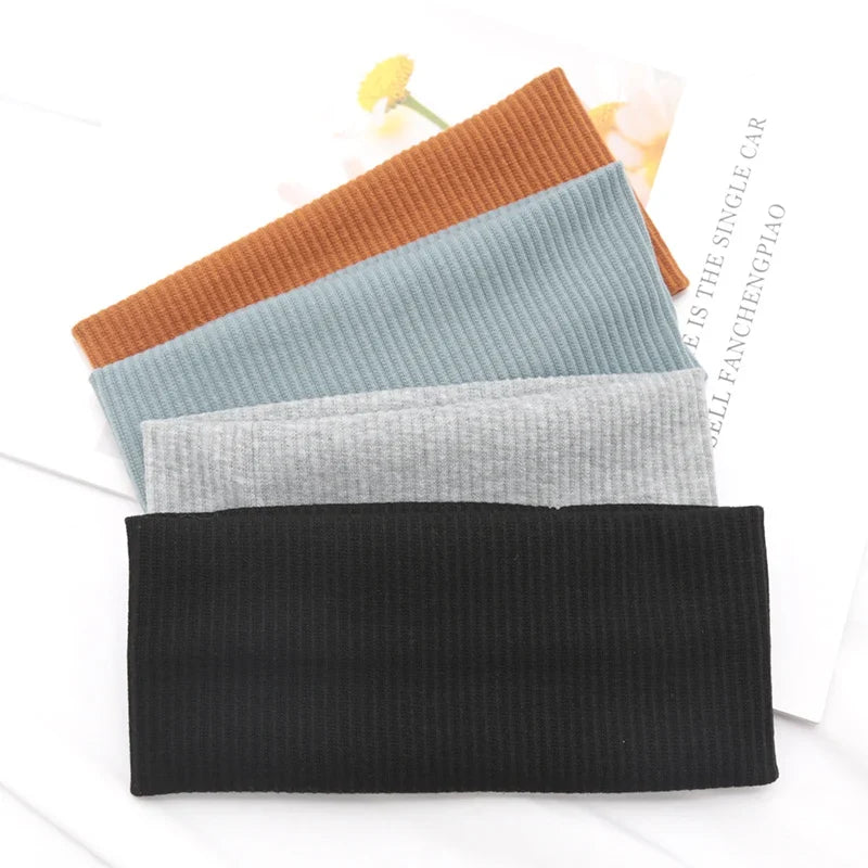 Elastic Knit Headbands for Women – Yoga, Makeup & Wash Knit Headband Qme
