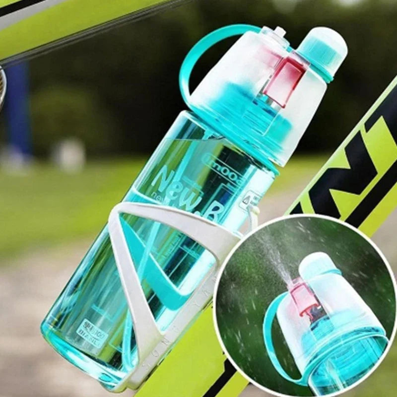 Sports Spray Water Bottle – Portable 600ml Outdoor Kettle Sports Water Bottle Qme