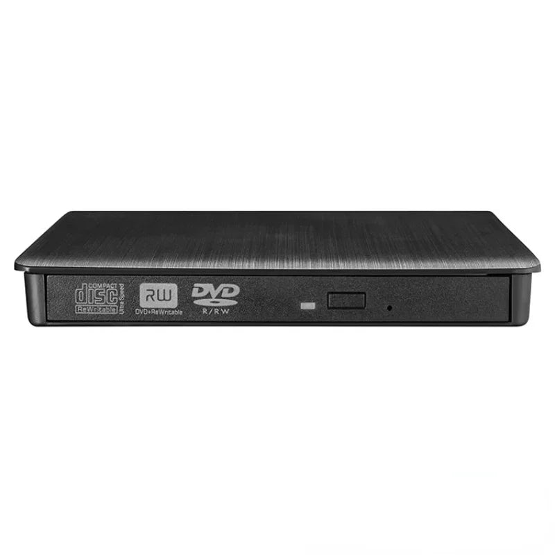 USB 3.0 External DVD-ROM Drive – Ultra-Slim Portable CD Reader External Optical Drive Qme