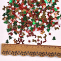 Mini Christmas Tree Snowflake Confetti PVC Sequins 20g Christmas Confetti Sequins Qme mixed