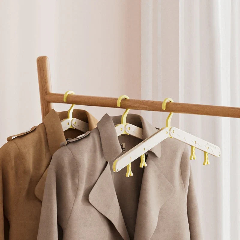 Space-Saving Foldable Travel Hanger – Suits, Pants & Skirts Foldable Travel Hanger Qme