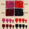 Short Square Full Cover False Toenails 96 Pcs | Qme False Toenail Tips Qme 6