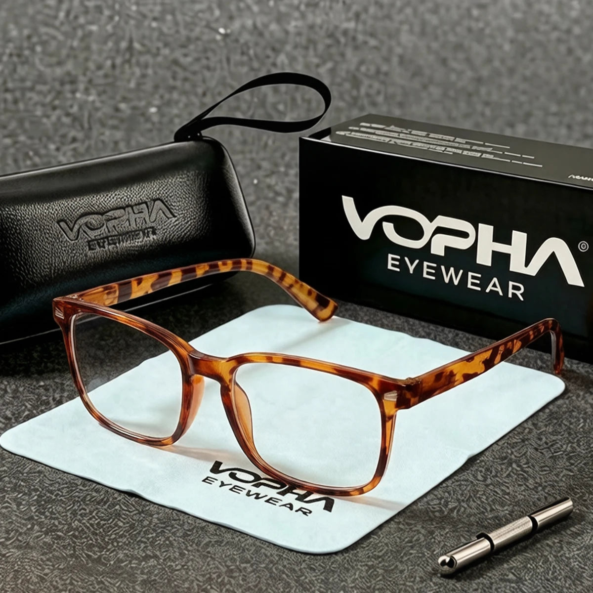VOPHA L17 Blue Light Blocking Reading Glasses – UV Filter Blue Light Reading Glasses Qst 100 Tortoise