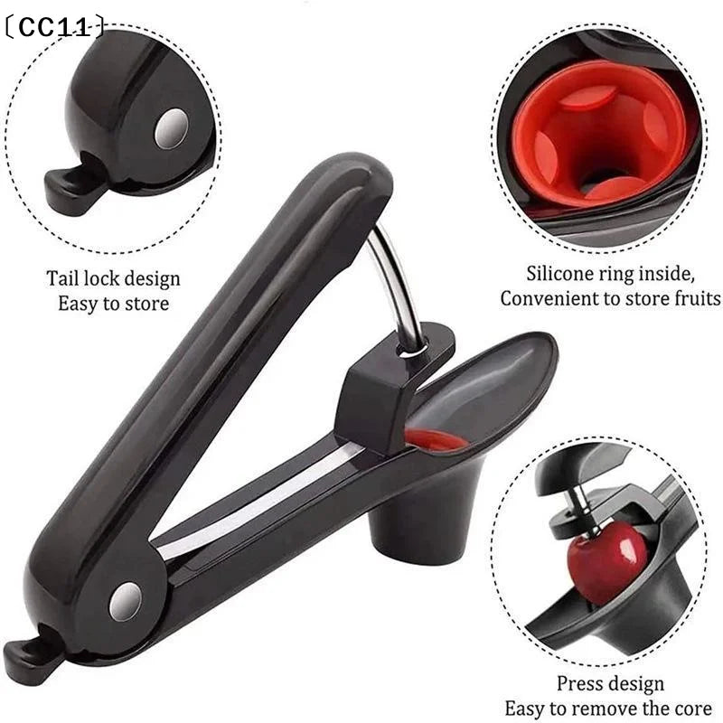 Food Grade Cherry Pitter – Ergonomic Non-Slip Handle Cherry Pitter Tool Qme