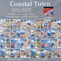 Beautiful Scenery Aesthetic Sticker Book – 120 Sheets, 24 Designs Decorative Sticker Book Qme F