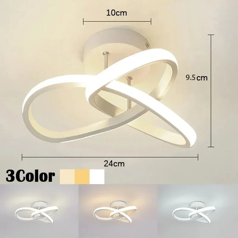 LED Modern Ceiling Chandelier | 3 Color Modes | Iron Lamp Ceiling Chandelier Qme