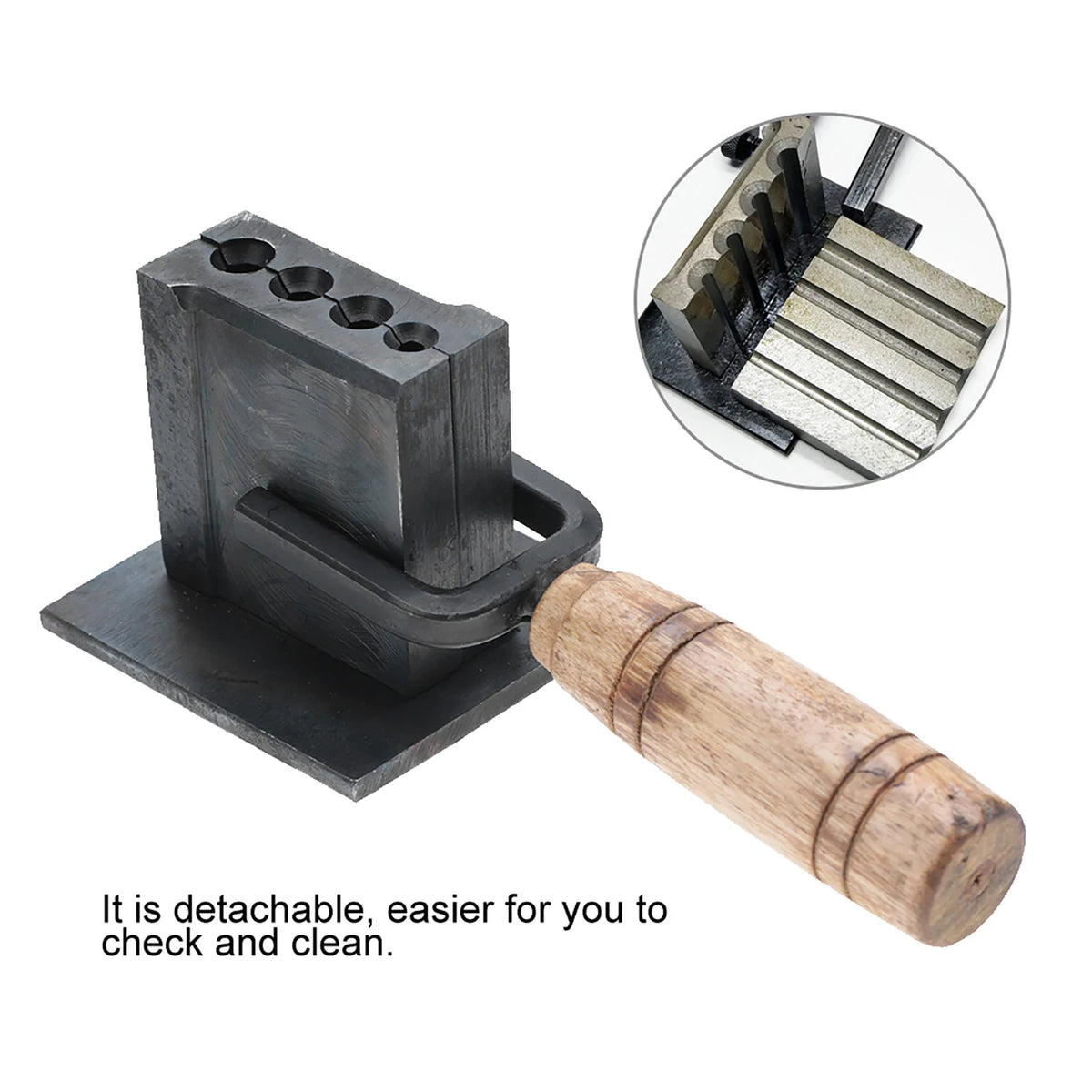 Reversible Ingot Mold Chisel Tool for Bar & Sheet Casting Jewelry Casting Mold Qme