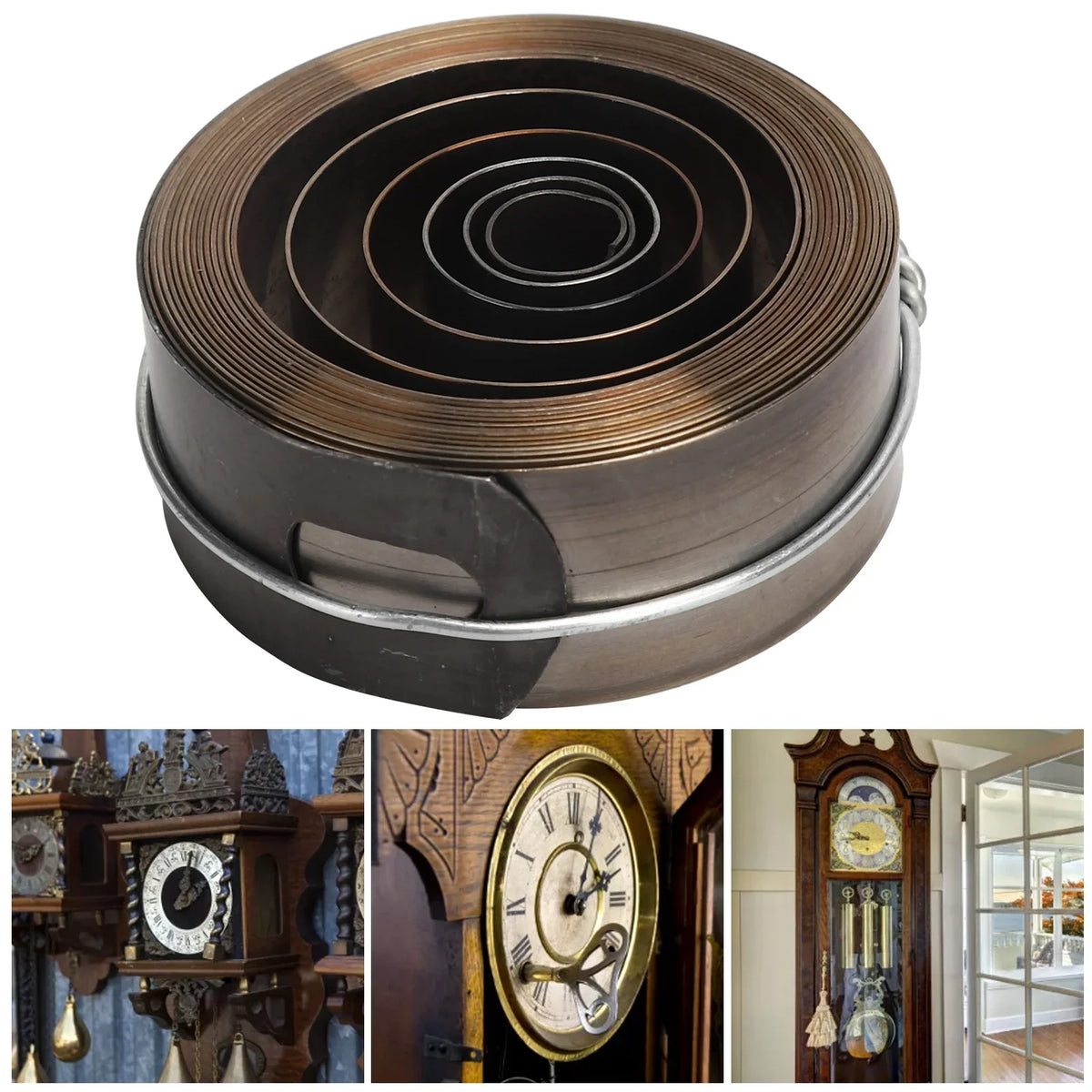Copper Mechanical Watch Movement Mainspring Replacement Part Watch Repair Part Qme