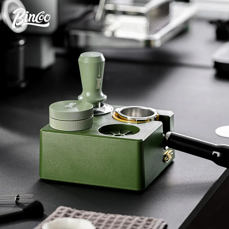 BINCOO 51/58mm Coffee Tamper & Distributor Set with Storage Base Espresso Tamper Set Qst