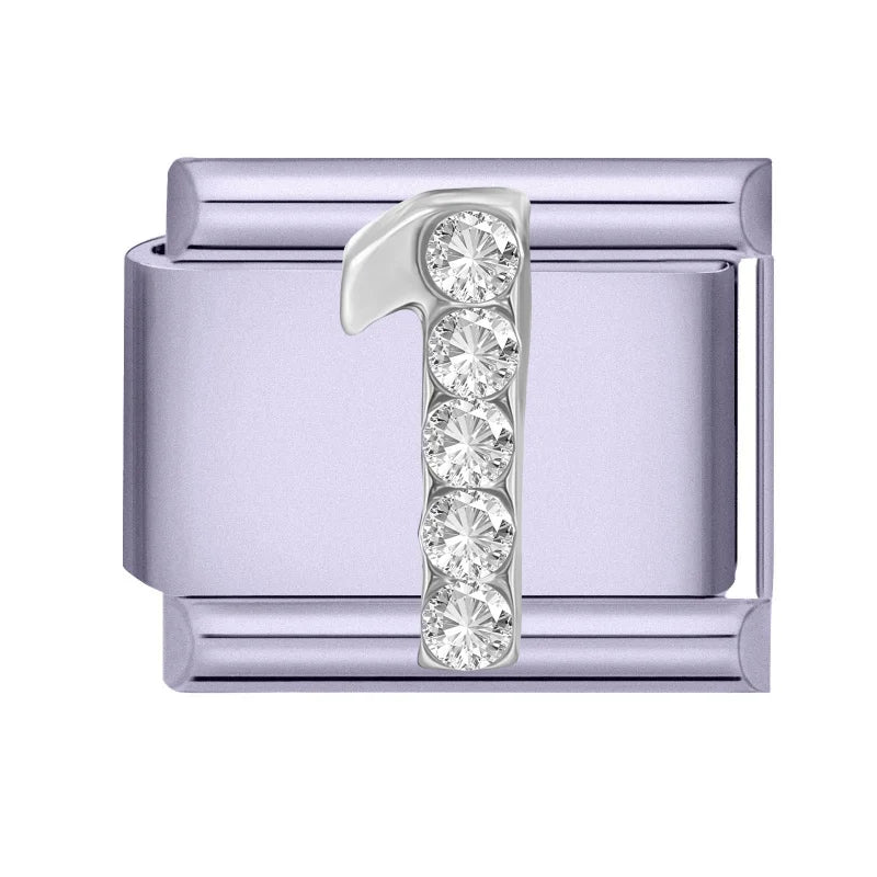 Zircon Butterfly Moon Stars Bow Italian Charm Links – Purple