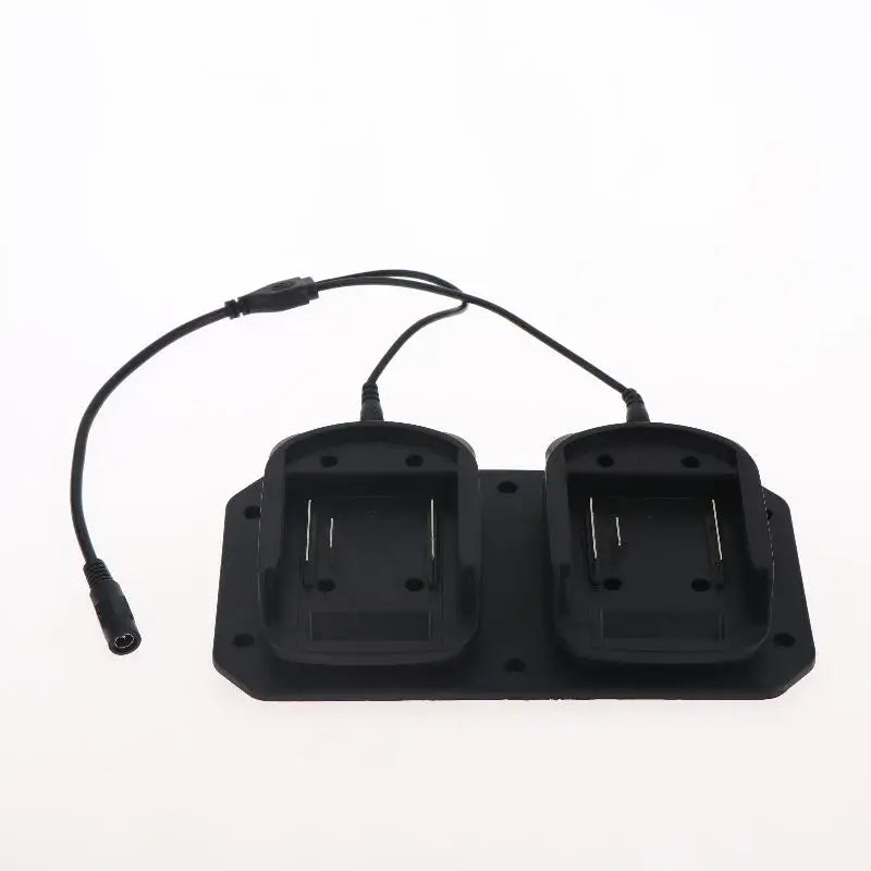 Dual 18V Battery Adapter – Double Power Output Holder Battery Adapter Qme