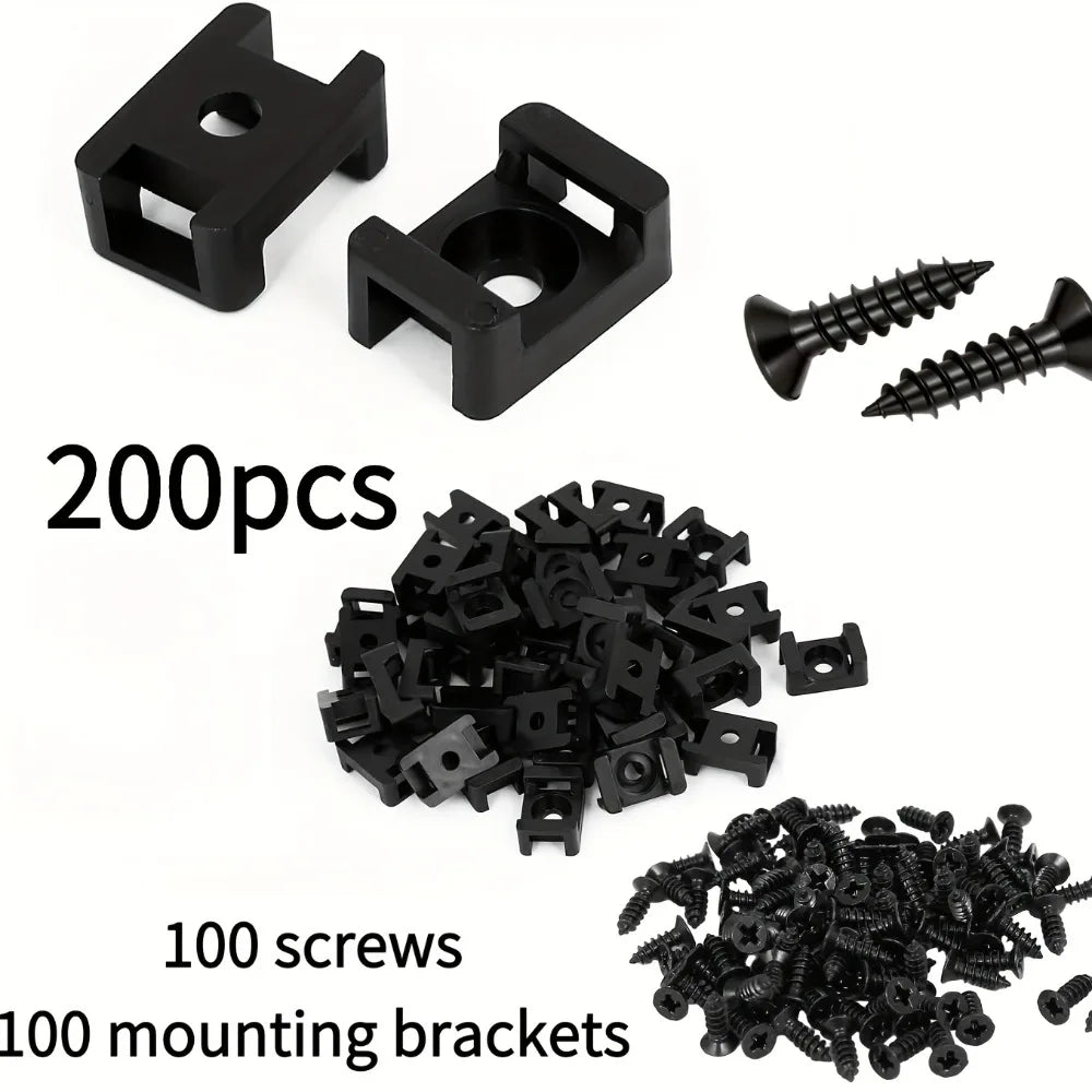200-Piece U Spring Retainer Clips & Self-Tapping Screws Kit Body Panel Fastener Kit Qme