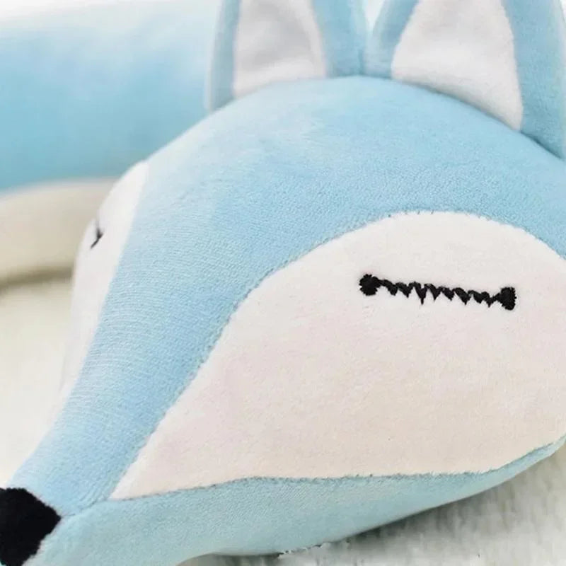 Cute Fox U-Shape Travel Neck Pillow – Soft & Ornamental Travel Neck Pillow Qme