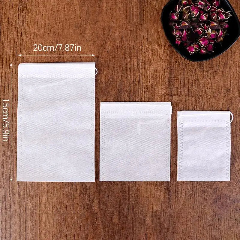 Disposable Tea Filter Bags – Loose Leaf, Coffee & Spice Pouches Tea Filter Bags Qme