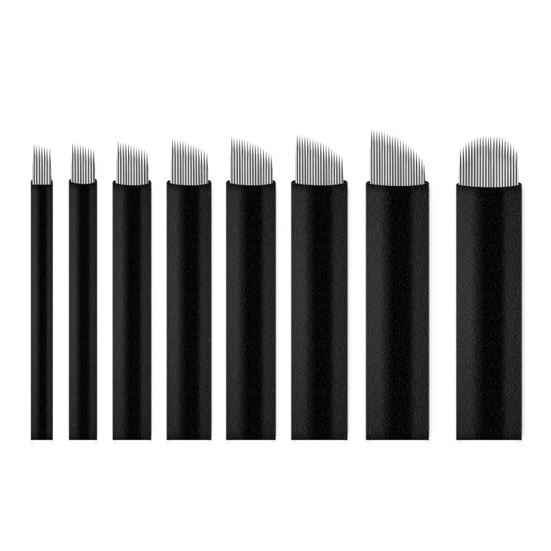 Qme Black Microblading Needles PMU Permanent Makeup Blades Microblading Needles Qme
