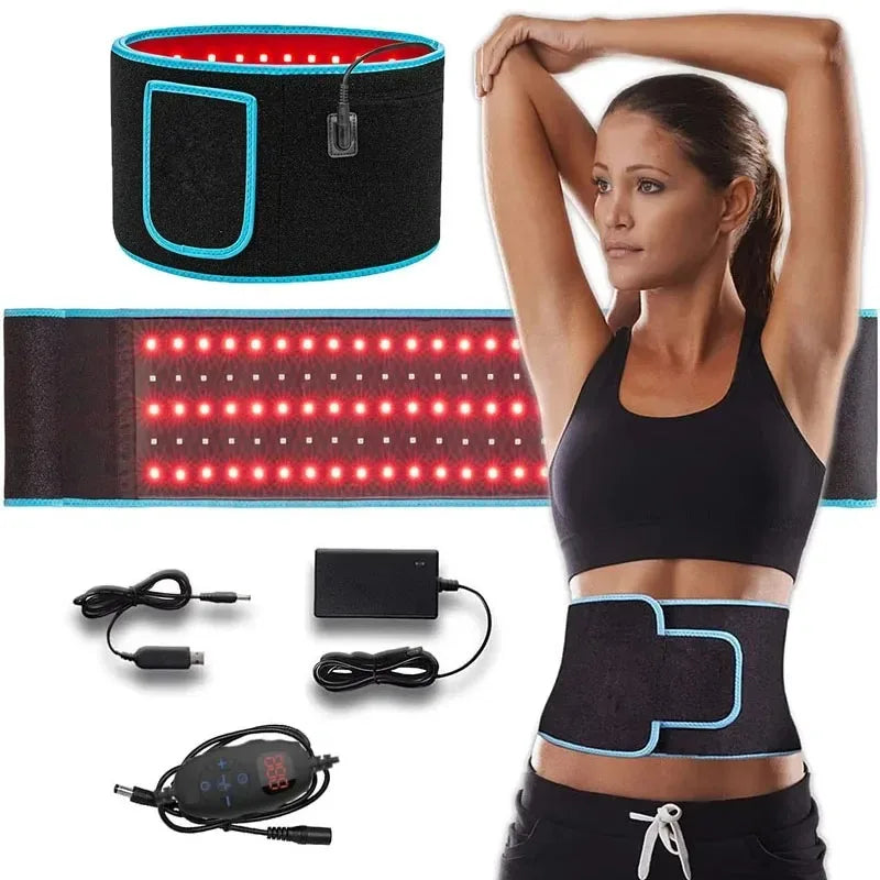Infrared LED Light Therapy Belt 660nm 850nm Waist Wrap LED Light Therapy Belt Qst