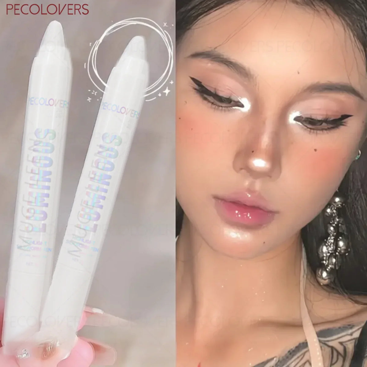 Brightening Sparkling Eye Corner Highlighter Shadow Stick | Qme Eye Highlighter Stick Qme