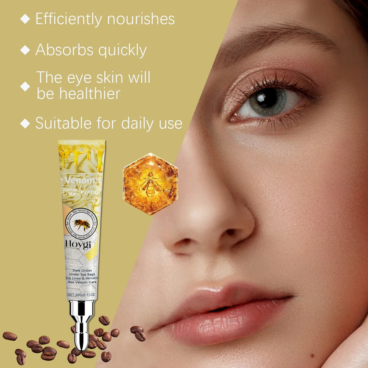 Bee Venom Eye Cream – Hydrating, Firming & Brightening Eye Cream Qme