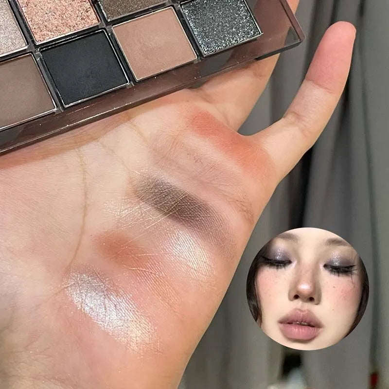 HERORANGE 12-Color Eyeshadow Palette – Blendable Shades Eyeshadow Palette Qme