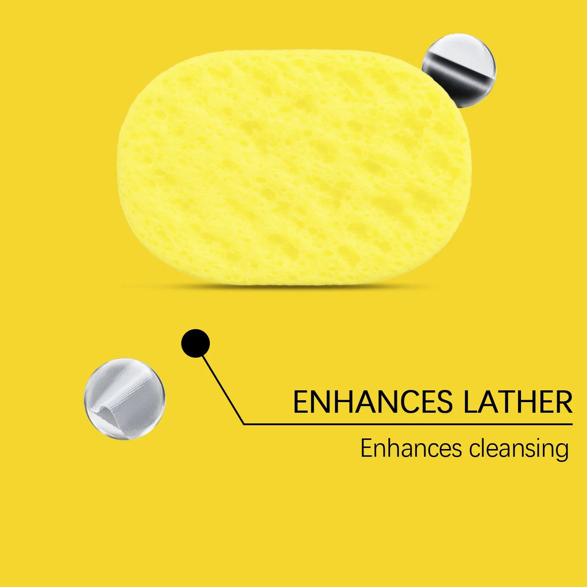 Citronella Lemongrass Exfoliating Soap Sponge | Deep Cleansing Exfoliating Soap Sponge Qme