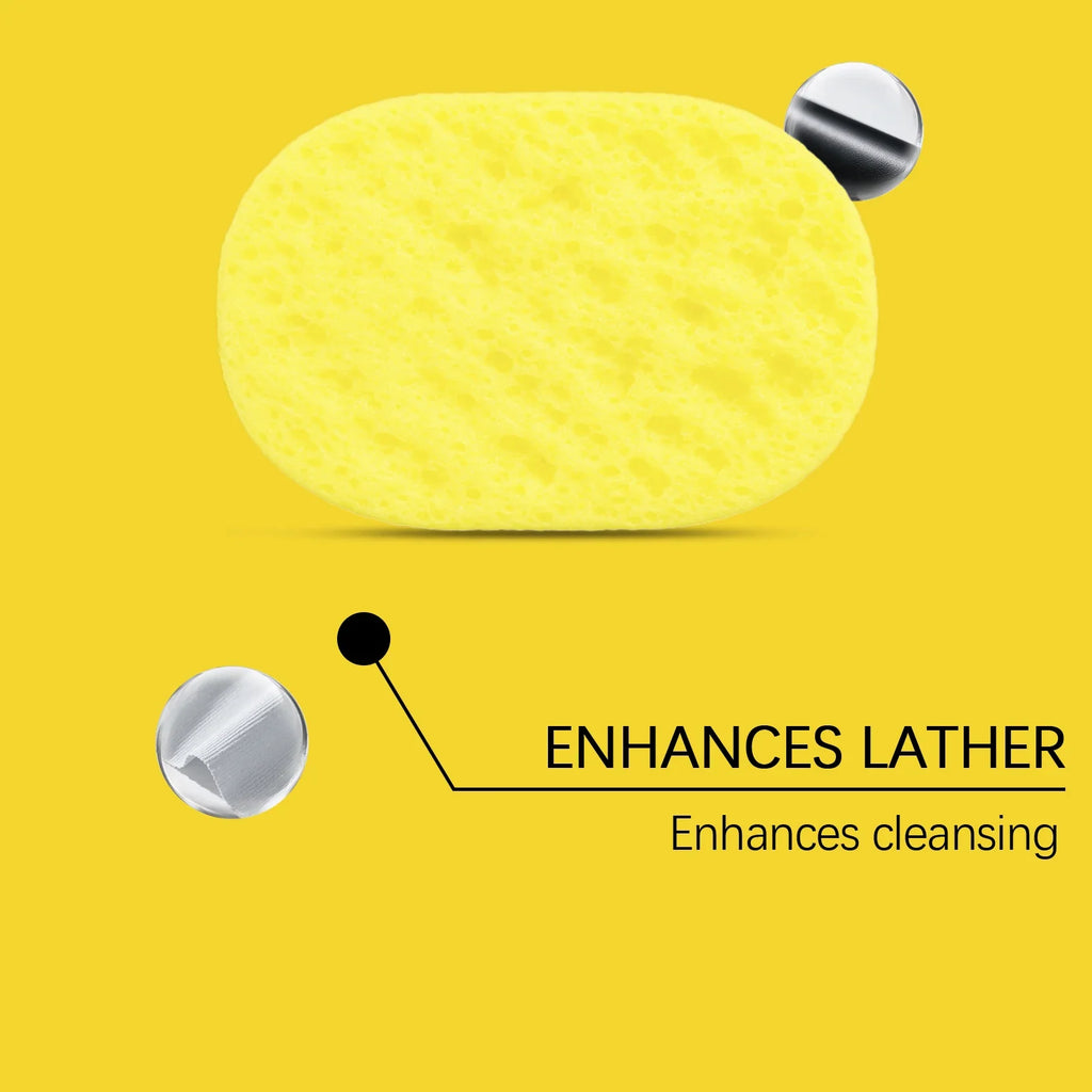 Citronella Lemongrass Exfoliating Soap Sponge | Deep Cleansing Exfoliating Soap Sponge Qme