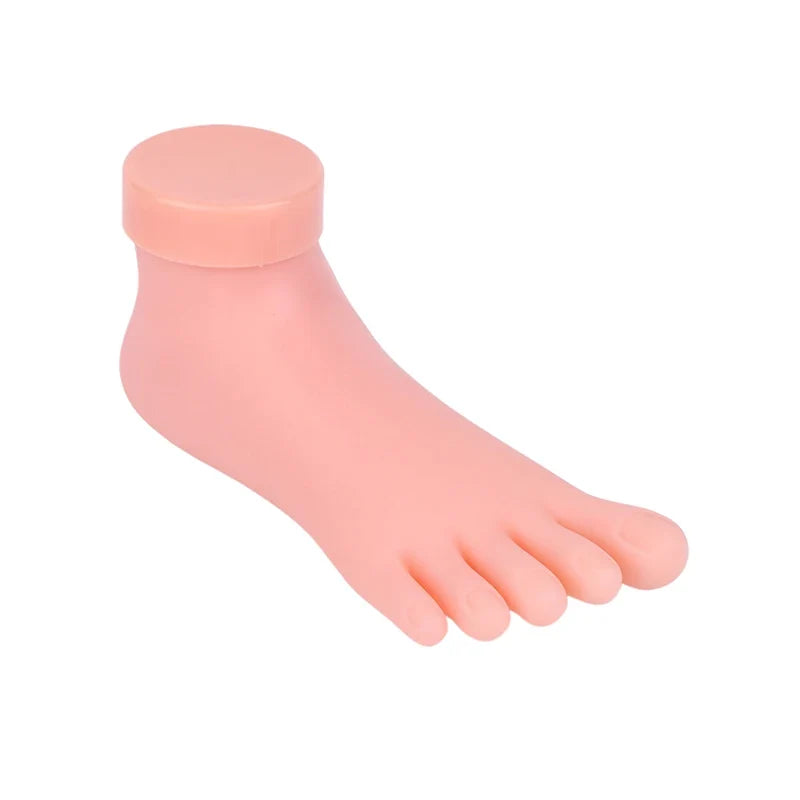 Silicone Nail Art Practice Hand & Fake Foot Display Model Nail Art Practice Model Qme