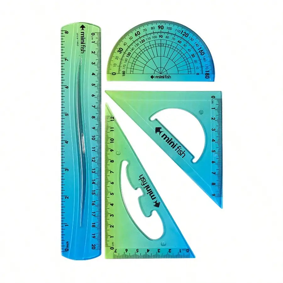 20cm Soft Flexible Ruler – Ombre Gradient, CM & Inch Scale Flexible Ruler Qst