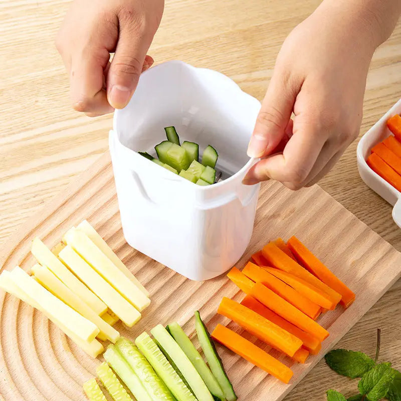 French Fry Cutter – Rapid Vegetable & Potato Slicer Vegetable Slicer Qme