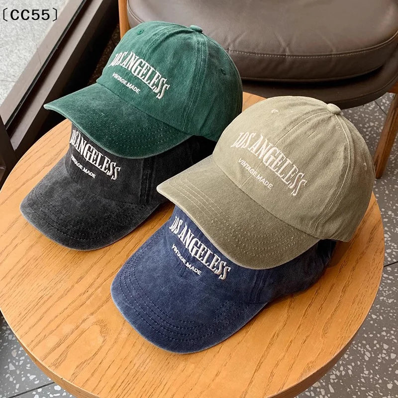 Retro Cotton Baseball Cap Unisex Embroidered Adjustable Hat Baseball Cap Qst