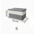 Large Foldable Storage Bin for Clothes, Quilts & Bedding Foldable Storage Bin Qme S
