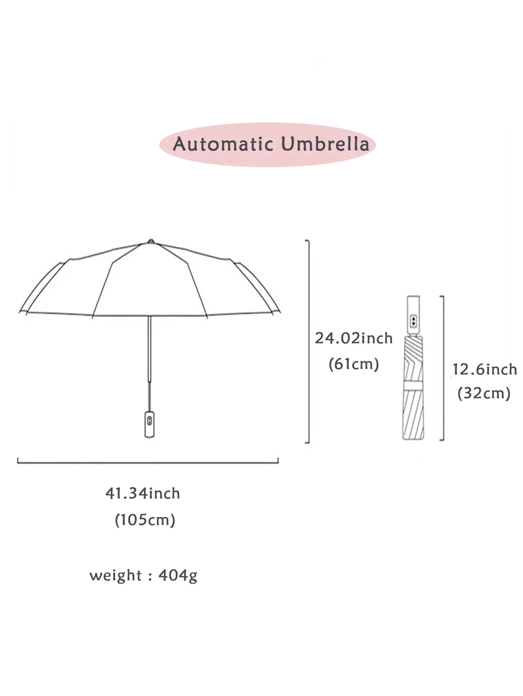 Windproof Double Layer Auto Folding Umbrella – Sun & Rain Windproof Auto Umbrella Qst