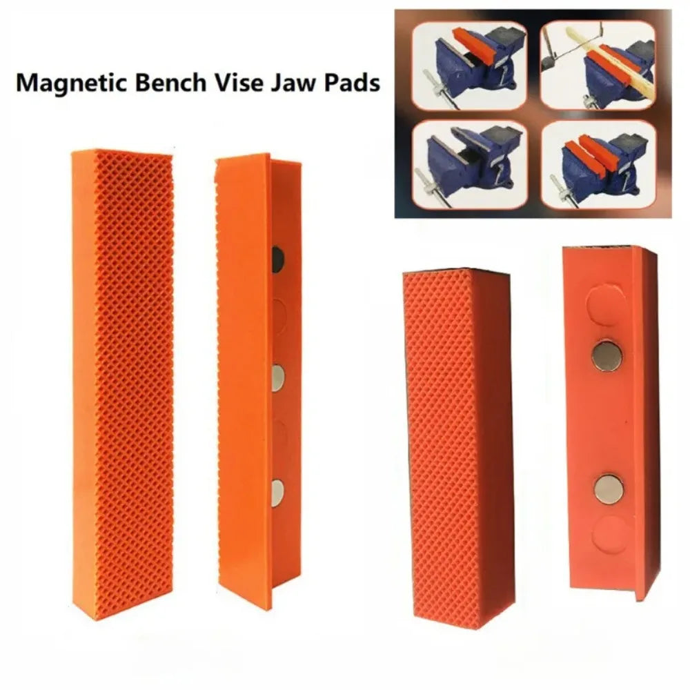 Magnetic Soft Jaw Pads for Bench Vise – Nylon, 4/5/6 Inch Bench Vise Jaw Pads Qme