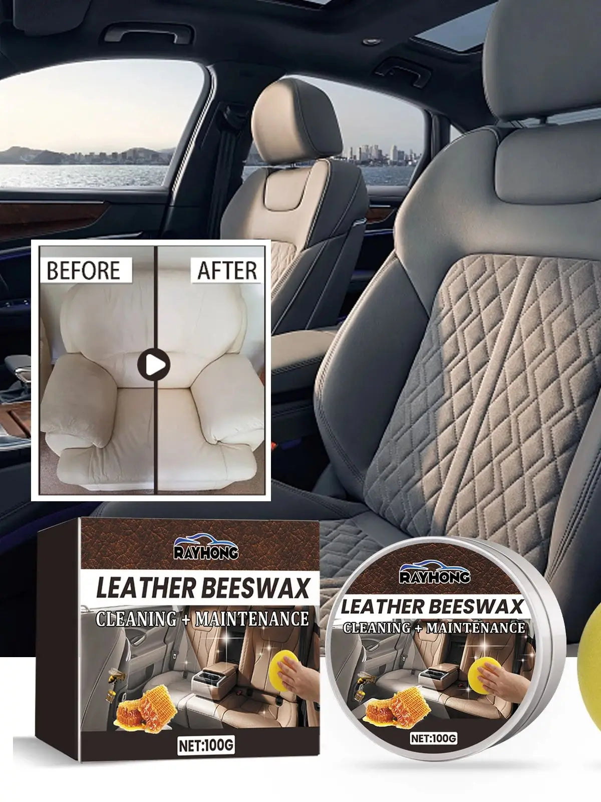 Rayhong Solar Portable Car Interior Ventilator Fan Solar Car Fan Qst