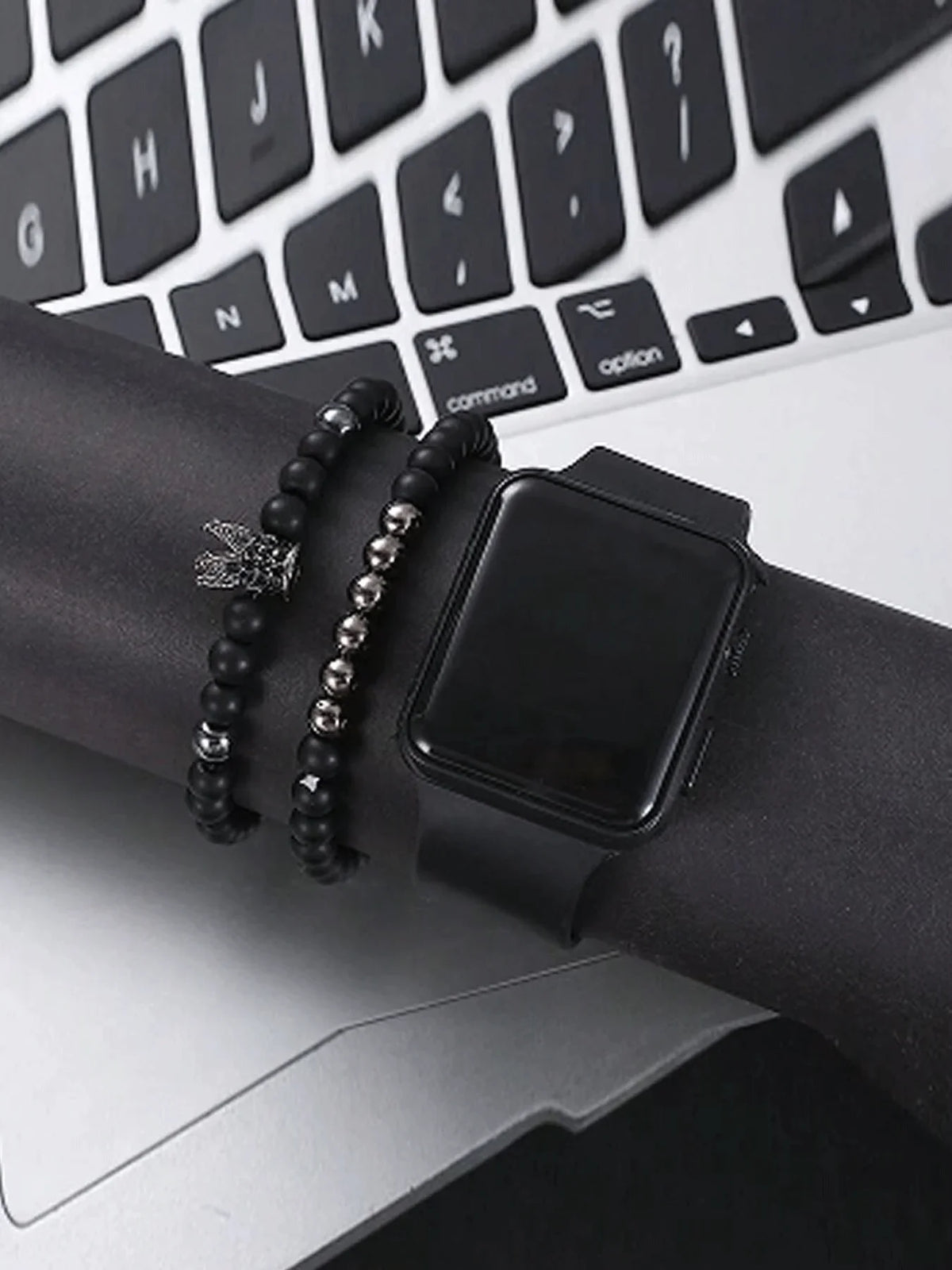 Women's 3-Piece Quartz Watch Set – Elegant Casual Style Women's Watch Set Qme black No